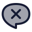 Comment Remove icon with duotone standard style